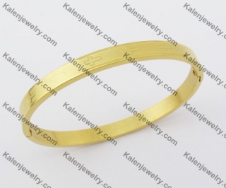 Gold Plating Stainless Steel Bangle KJB280037