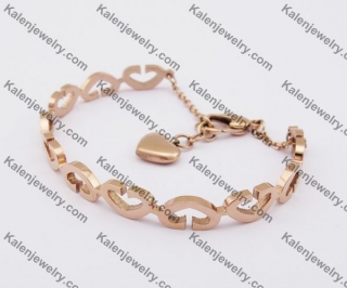 Rose Gold Heart Bangle KJB280042