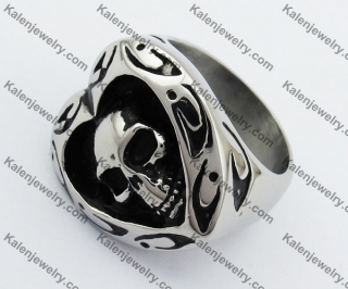 Skull Heart Ring KJR550037