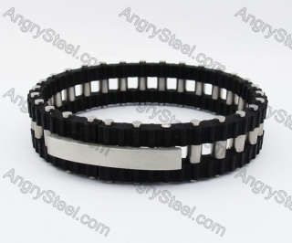 Stainless Steel Rubber Bracelet KJB280055