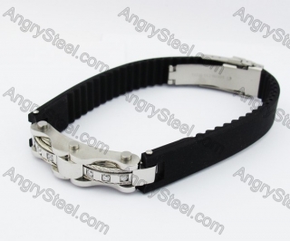 Stainless Steel Rubber Bracelet KJB280057