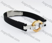 Stainless Steel Rubber Bracelet KJB280059