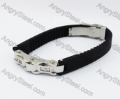 Stainless Steel Rubber Bracelet KJB280058