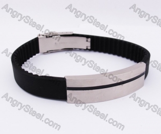 Stainless Steel Rubber Bracelet KJB280060