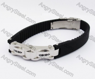 Stainless Steel Rubber Bracelet KJB280065