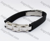 Stainless Steel Rubber Bracelet KJB280066