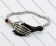 Steel Skeleton Hand Magnetic Clasp Bracelet KJB610001