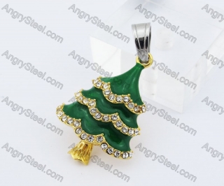 Green Christmas Tree Pendant KJP170489