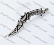 Stainless Steel Dagger Pendant KJP000002