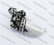 Stainless Steel Skull Claw Pendant KJP000003