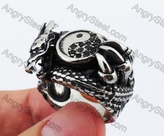 Dragon & Eight Diagrams Ring KJR350195