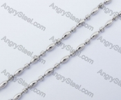 (price for 100 meters chain with 200pcs clasps) 3mm wide steel Diamond ball chain KJN150291