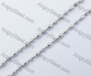 (price for 100 meters chain with 200pcs clasps) 3mm wide steel Diamond ball chain KJN150291