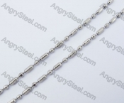 (price for 100 meters chain with 200pcs clasps) 3mm wide steel Square ball chain KJN150290