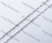 (price for 100 meters chain with 200pcs clasps) 2mm wide steel Square ball chain KJN150293