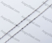 (price for 100 meters chain with 200pcs clasps) 3mm wide steel Square ball chain KJN150300