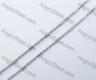 (price for 100 meters chain with 200pcs clasps) 2mm wide steel Round ball chain KJN150310