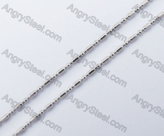 (price for 100 meters chain with 200pcs clasps) 1.5mm wide steel Round ball chain KJN150322