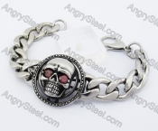 Red Eyes Skull Bracelet KJB350059