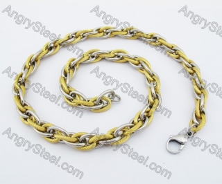 540×10 mm Gold Stainless Steel Necklace KJN0016SG