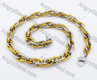 560×11mm Gold Stainless Steel Necklace KJN550126SG