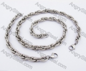 10mm Wide Neckalce & Bracelet Set KJS550016