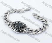 210 ×23 mm Steel Black Stone Bracelet KJB540008