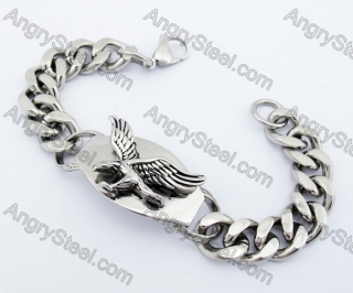 210×23 mm Steel Eagle Bracelet KJB540019