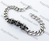 210×15mm Steel Skull Bracelet KJB540022