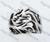 Steel Wolf Biker Ring KJR370331