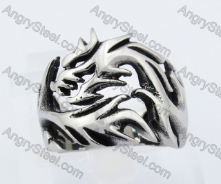 Steel Wolf Biker Ring KJR370331