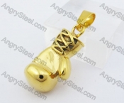 Gold Plating Bigger Boxing Gloves PendantKJP010142