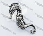 Steel Seahorse Pendant KJP170527