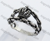 Iron Chain Crown Ring KJR370369