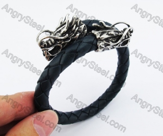 Dragon Head Leather Bangle KJB450235