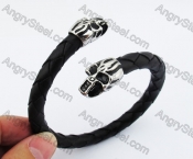 Skull Leather Bangle KJB450243