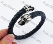 Skull Leather Bangle KJB450244