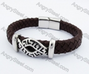 12mm Wide Leather Bracelet KJB450250