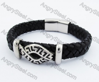 12mm Wide Leather Bracelet KJB450251