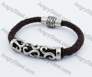 11mm Wide Leather Bracelet KJB450257