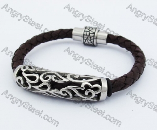 11mm Wide Leather Bracelet KJB450259