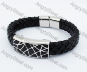 17mm Wide Leather Bracelet KJB450262