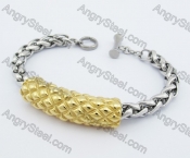 13mm Wide Gold Plating Fashion Bracelet KJB450286