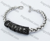 13mm Wide Black Plating Fashion Bracelet KJB450298