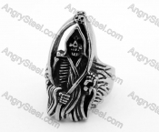 Skull Witch Sickle Sons of Liberty Ring KJR350234