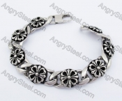 15mm Wide Floral Bracelet KJB170257