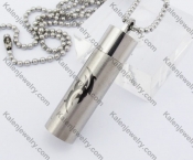 Flames Pattern Hollow With Screw Top Cylindrical Pendant KJP110088