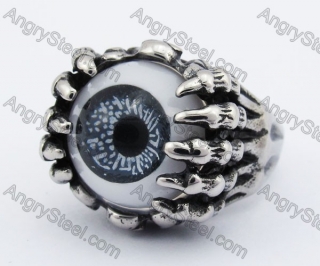 Black Eye Skeleton Hand Ring KJR350245