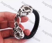 Tyrannosaurus Skull Clasps Leater Bracelet KJB550189