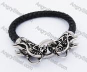 Dragon Clasps Leater Bracelet KJB550190